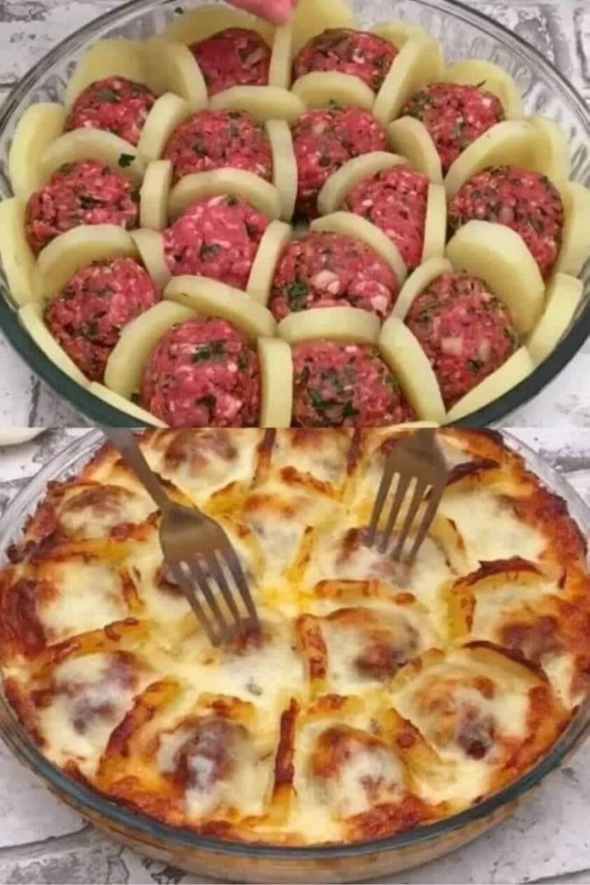 French-Inspired Potato and Meatball Gratin 462118212_561660976429146_3341355302512367665_n