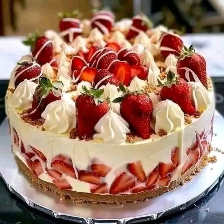 White Chocolate Strawberry Cheesecake FB_IMG_1761830971893