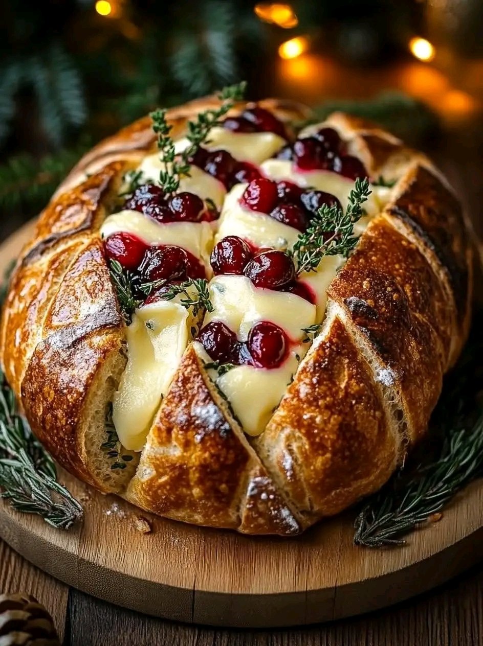 Rustic Sourdough Loaf with Brie 1765116198355